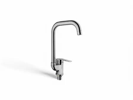 Turnable Spout Swan Sink Mixer With Nut Fixing LNA-209