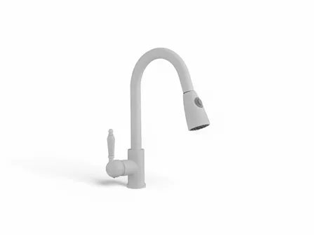 White Spiral Sink Faucet SPR-102