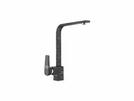 Black Marble Turnable Spout Swan Sink Mixer DML-203